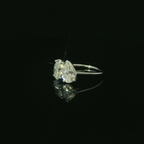 lab grown diamond ring. white gold diamond ring