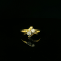 yellow gold ring for women. diamond ring for women