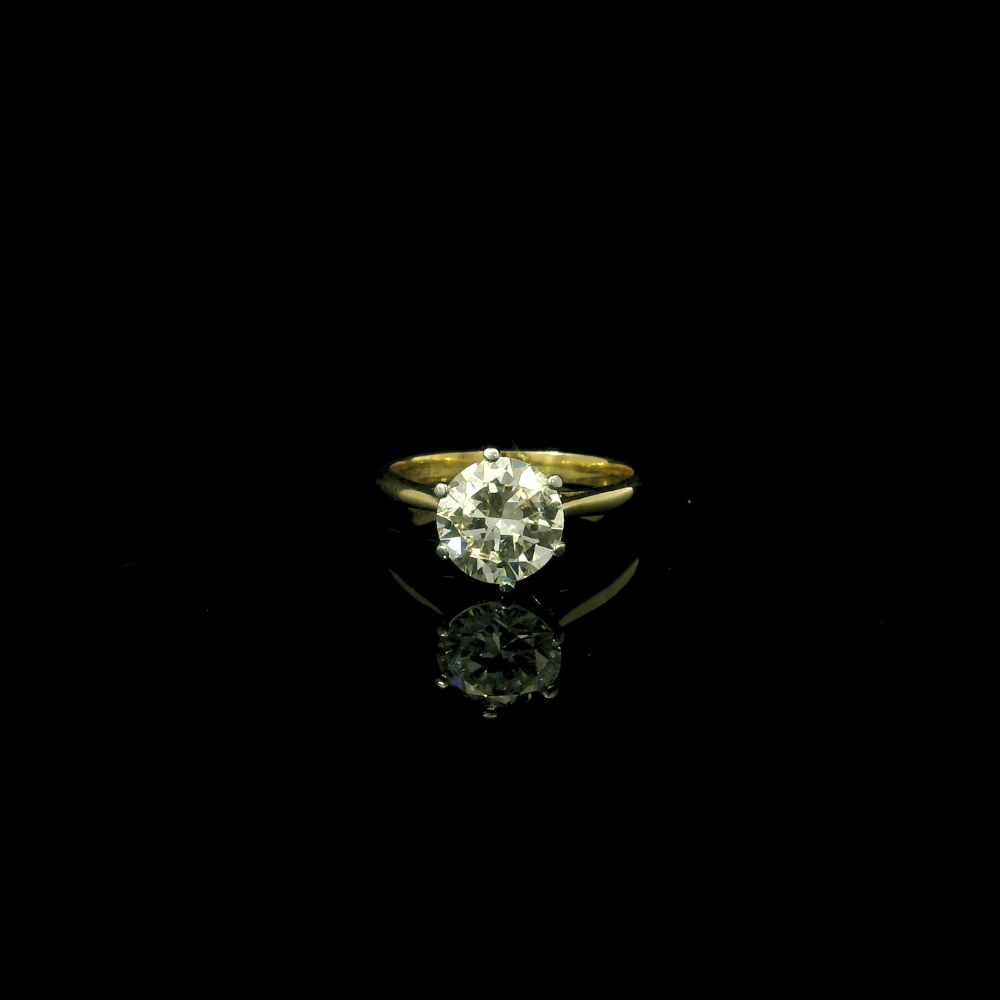 Vintage 18ct Gold Diamond Solitaire Ring
