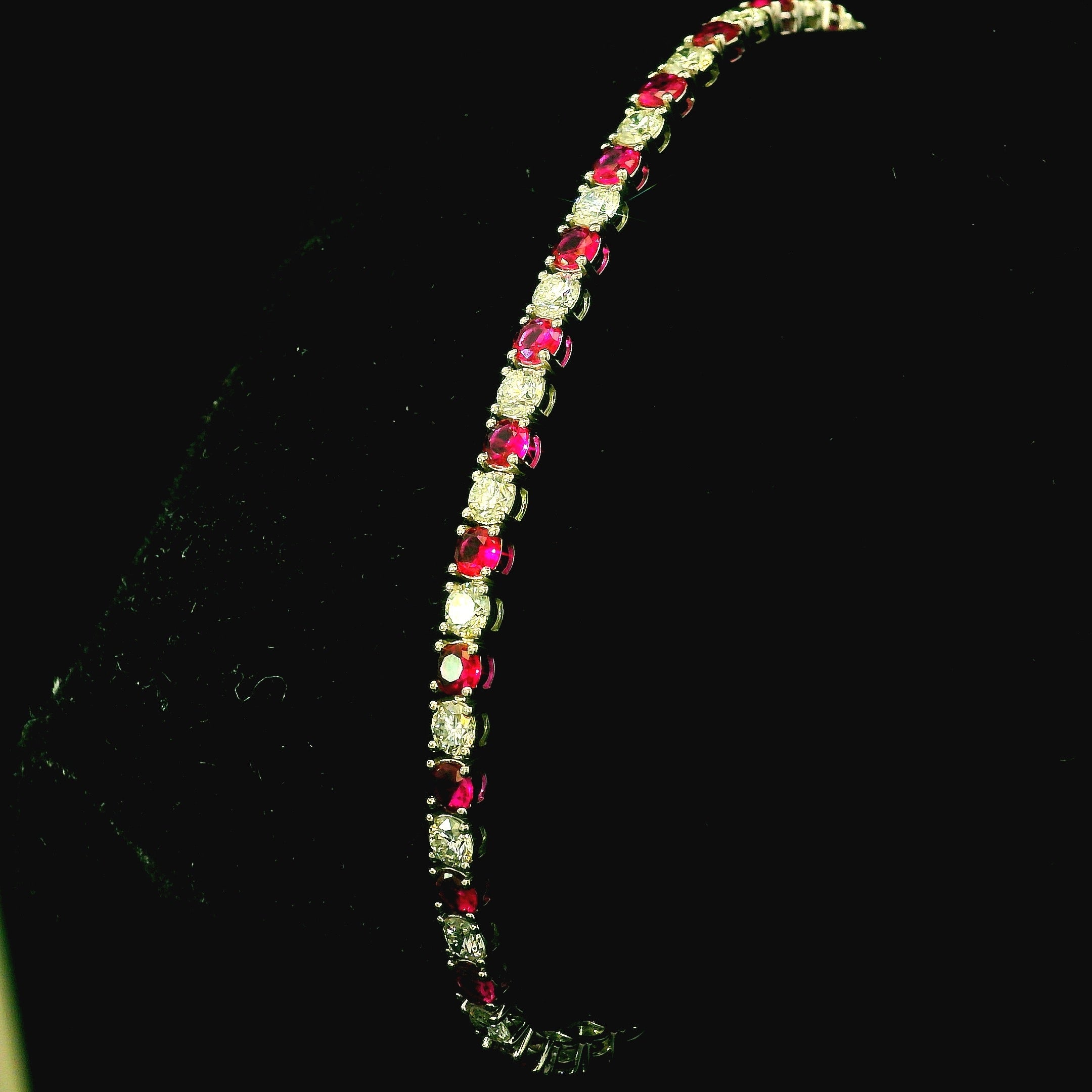 red ruby bracelet for women. womens gift. valentines gift for women in kent. kent jewellery. west malling jewellery