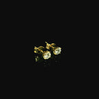 gold stud earrings with diamonds. lab grown diamond earring studs. stud diamonds. studs for women