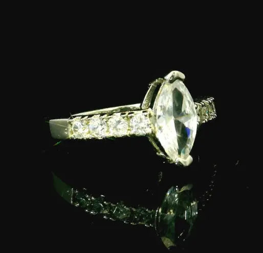 Silver Ring With Solitaire Cubic Zirconia Andrew Smith Jewellers