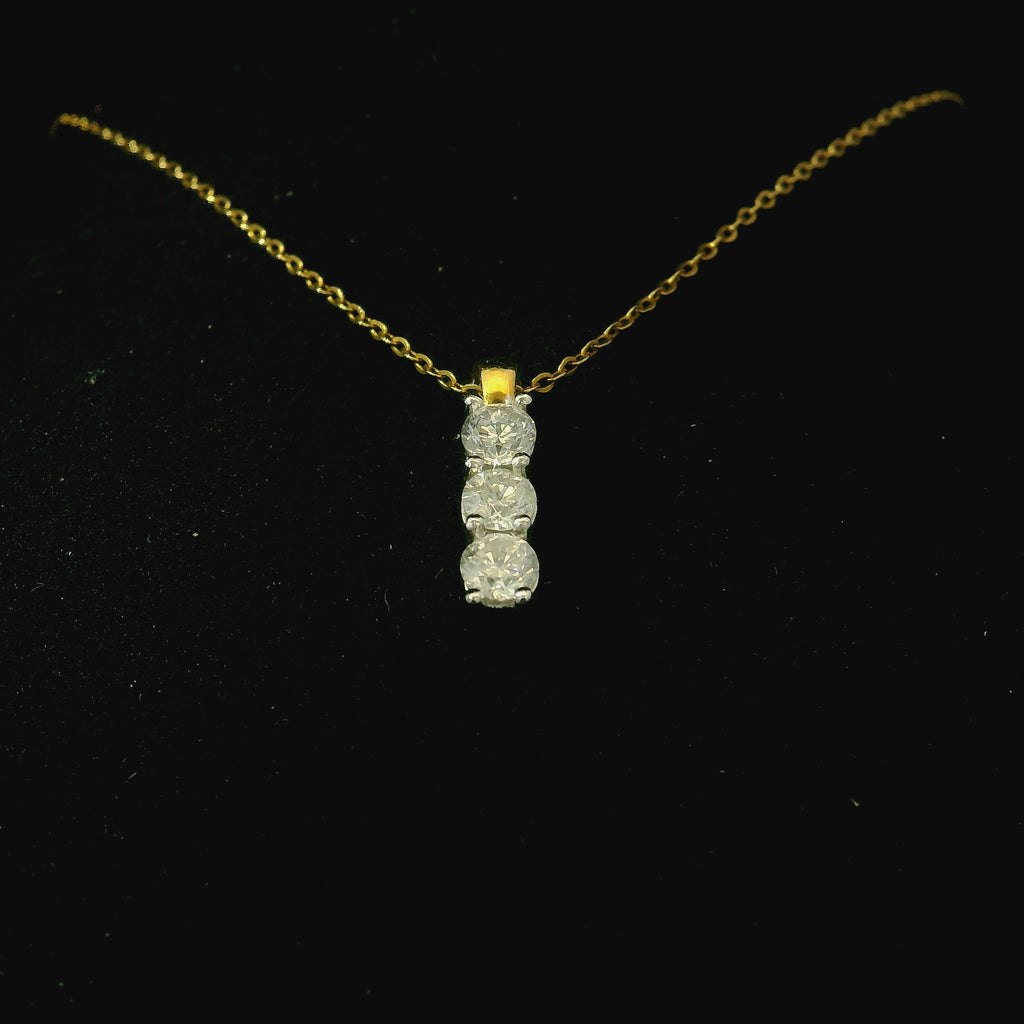yellow gold diamond necklace. diamond necklace for women. gift for women. necklace gift for women
