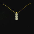 yellow gold diamond necklace. diamond necklace for women. gift for women. necklace gift for women