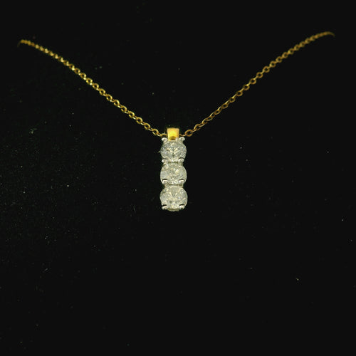 yellow gold diamond necklace. diamond necklace for women. gift for women. necklace gift for women