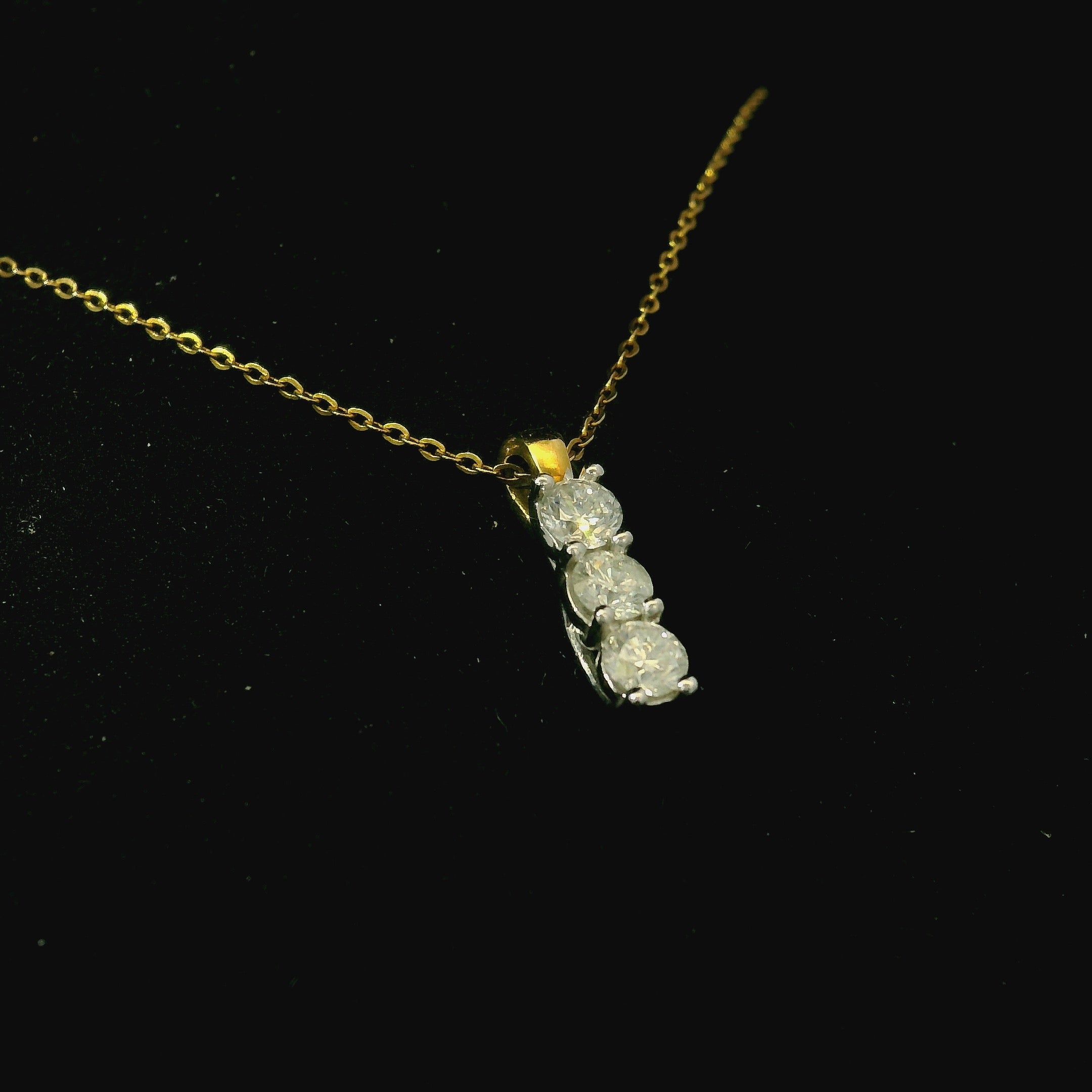 diamond yellow gold necklace for women in west malling. jewellery store near me