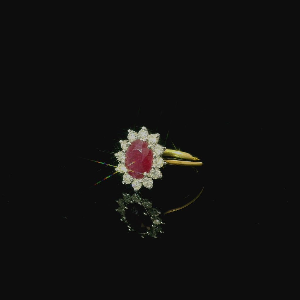 luxury gold rings for women for sale. ruby rings for sale near me. kent jewellers. independent jewellery maker. one of a kind jewellery. unique ring