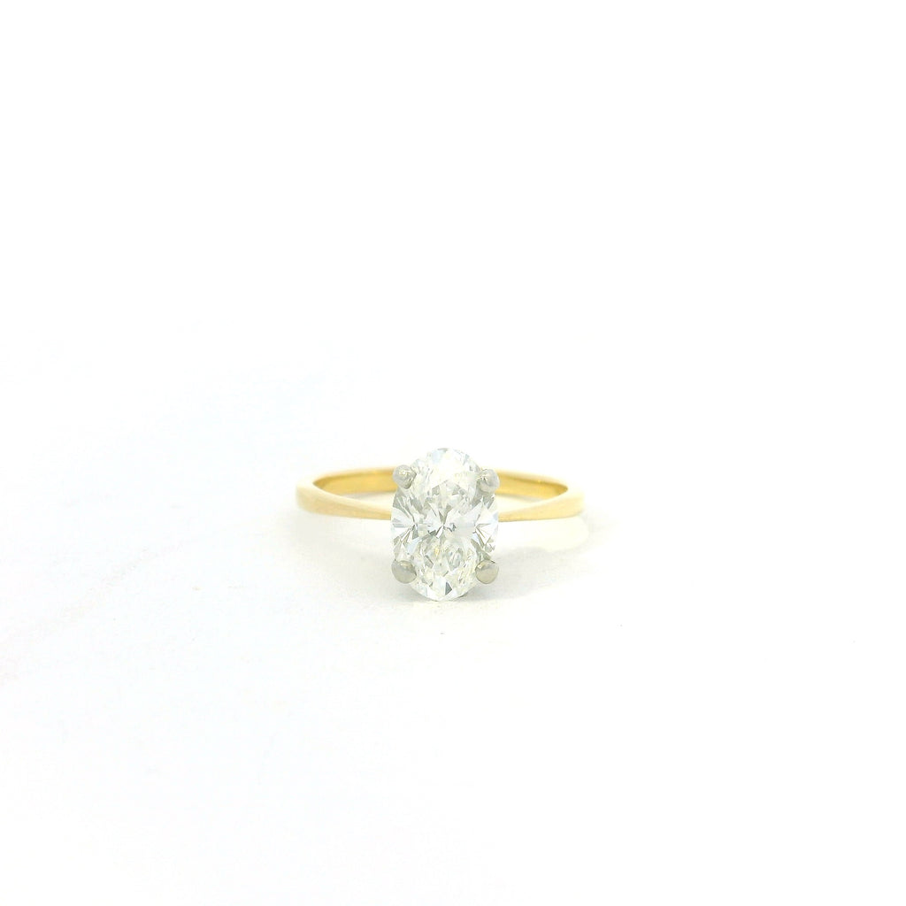luxury sleek minimalist gold diamond ring. oval cut diamond ring for women. authentic second hand gold sellers near me kent. 