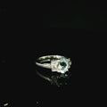 Platinum Aquamarine and Diamond Art Deco Style Ring – Baguette Diamond Shoulders - Andrew Smith Jewellers