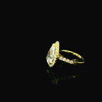 18ct Yellow Gold Pear Cut Lab Grown Diamond Ring
