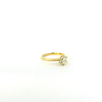 18ct Yellow Gold Solitare Diamond Ring –  6 Claw Setting - Andrew Smith Jewellers