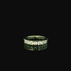 platinum ring for women. diamond band. channel set diamond diamond band ring