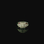 Art Deco Style Platinum Ruby and Old Cut Diamond Ring - Andrew Smith Jewellers