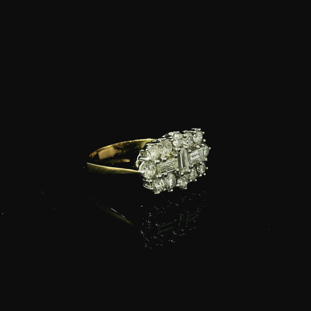 yellow gold ring for women. boat style ring. boat shaped ring for women. second hand jewellery for sale west malling