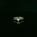 18ct White Gold Heart Diamond Ring