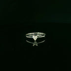 18ct White Gold Heart Diamond Ring