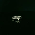 18ct White Gold Heart Diamond Ring