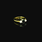 dark blue sapphire ring with diamonds. blue sapphire and diamonds. diamond gold ring for women. west malling jewellers