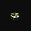blue sapphire gold ring for women. blue sapphire jewellery. west malling jewellery