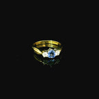 blue sapphire gold ring for women. blue sapphire jewellery. west malling jewellery