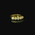 yellow gold diamond ring. second hand antique. vintage ring for women