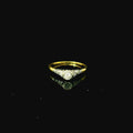 vintage gold ring with diamond