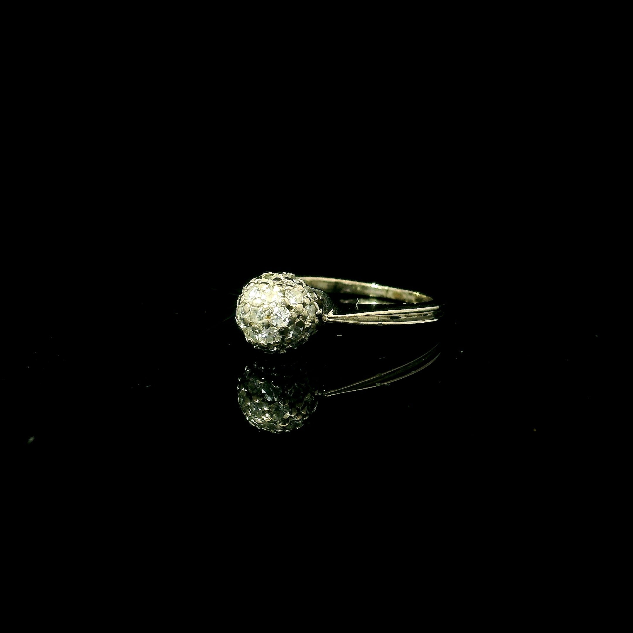 ball round shaped diamond ring. ball diamond ring