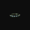 Silver Ring With Blue Cubic Zirconia - Andrew Smith Jewellers