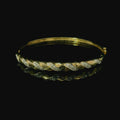 9ct Yellow Gold and Diamond Bangle Andrew Smith Jewellers