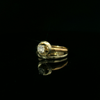 yellow gold diamond ring for women