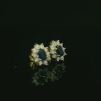 sapphire earrings for women. sapphire stud earrings for women in kent. blue sapphire jewellery. blue sapphire