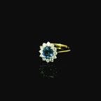 sapphire engagement ring for women. sapphire gold ring. diamond wedding rings