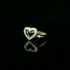 heart shaped ring. heart shaped jewellery. white gold jewellery