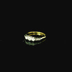 antique gold ring with diamonds for women. second hand jewellery for women