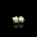 opal jewellery in kent. opal stud earrings. diamond stud earrings. opal and diamond earrings. 
