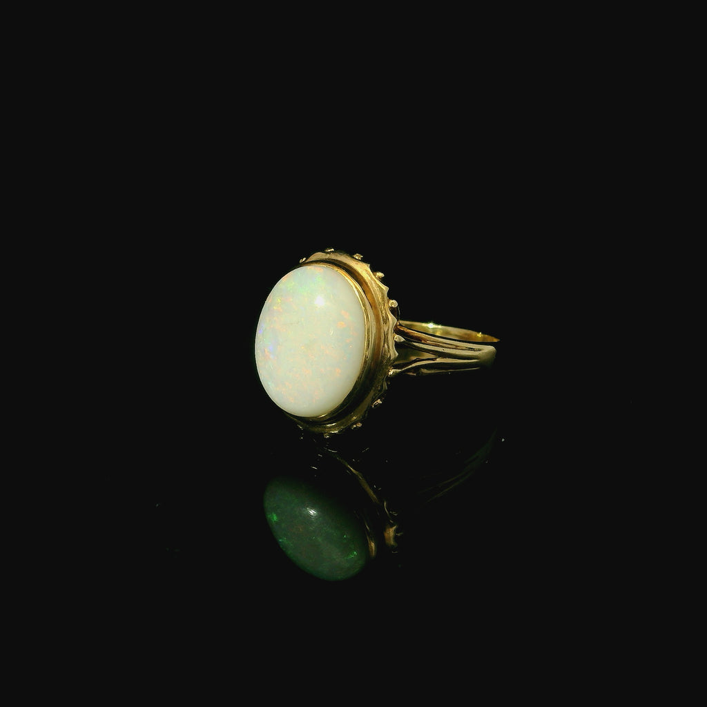 opal ring. gold ring. opal jewellery for women