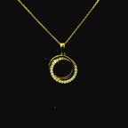 yellow gold necklace with diamond pendant. luxury jewellery west malling