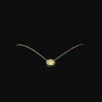 yellow gold diamond necklace. gold necklace. jewellery west malling