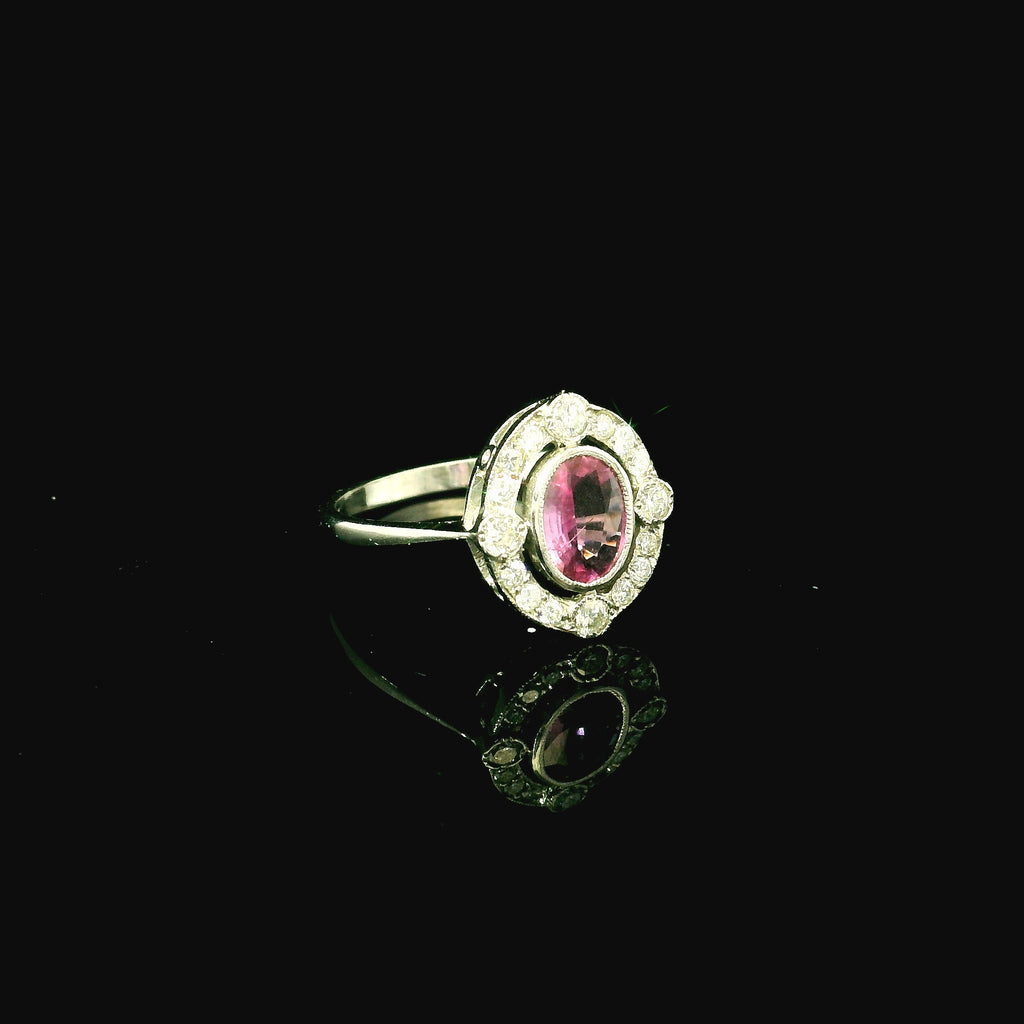 pink sapphire ring for women