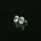 aquamarine earring studs