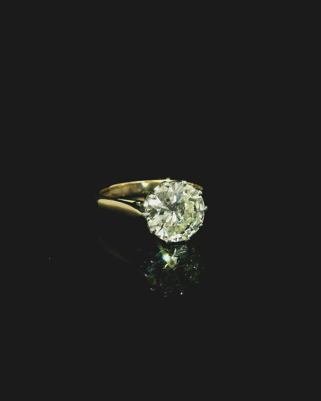 west Malling Jewellers 18ct yellow gold solitaire diamond ring for women. gift for her. antique specialists near me