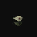 Art Deco Style Platinum Ruby and Diamond Ring - Andrew Smith Jewellers