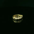 diamond ring for women. yellow gold ring for women. 