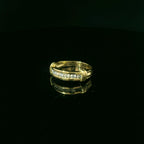 Gold ring with embedded diamonds west malling jewellers. 
