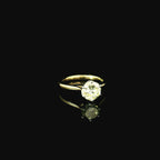 yellow gold solitaire diamond ring. platinum ring. 18ct yellow gold ring for women. engagement ring