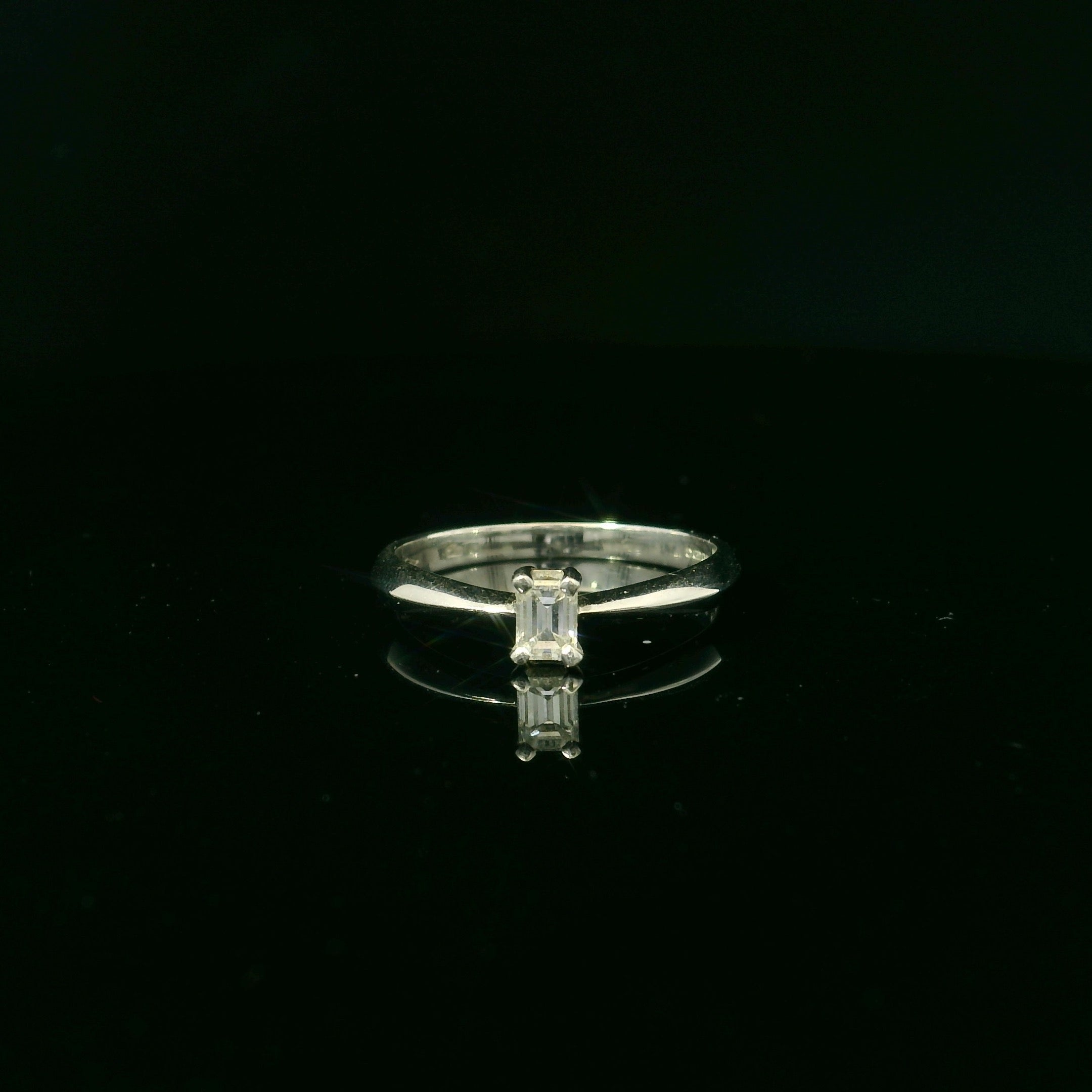 white gold engagement ring for women