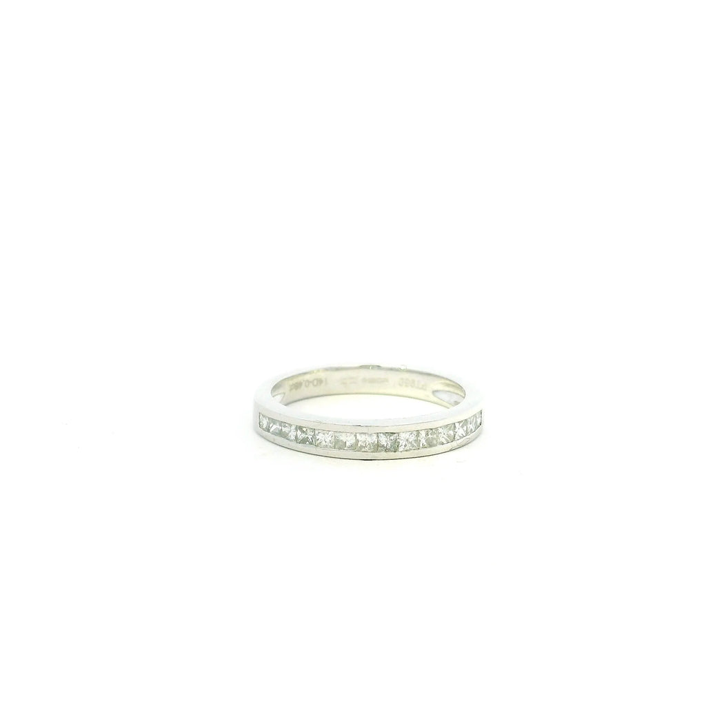 Platinum Half Eternity Ring With Diamonds Andrew Smith Jewellers