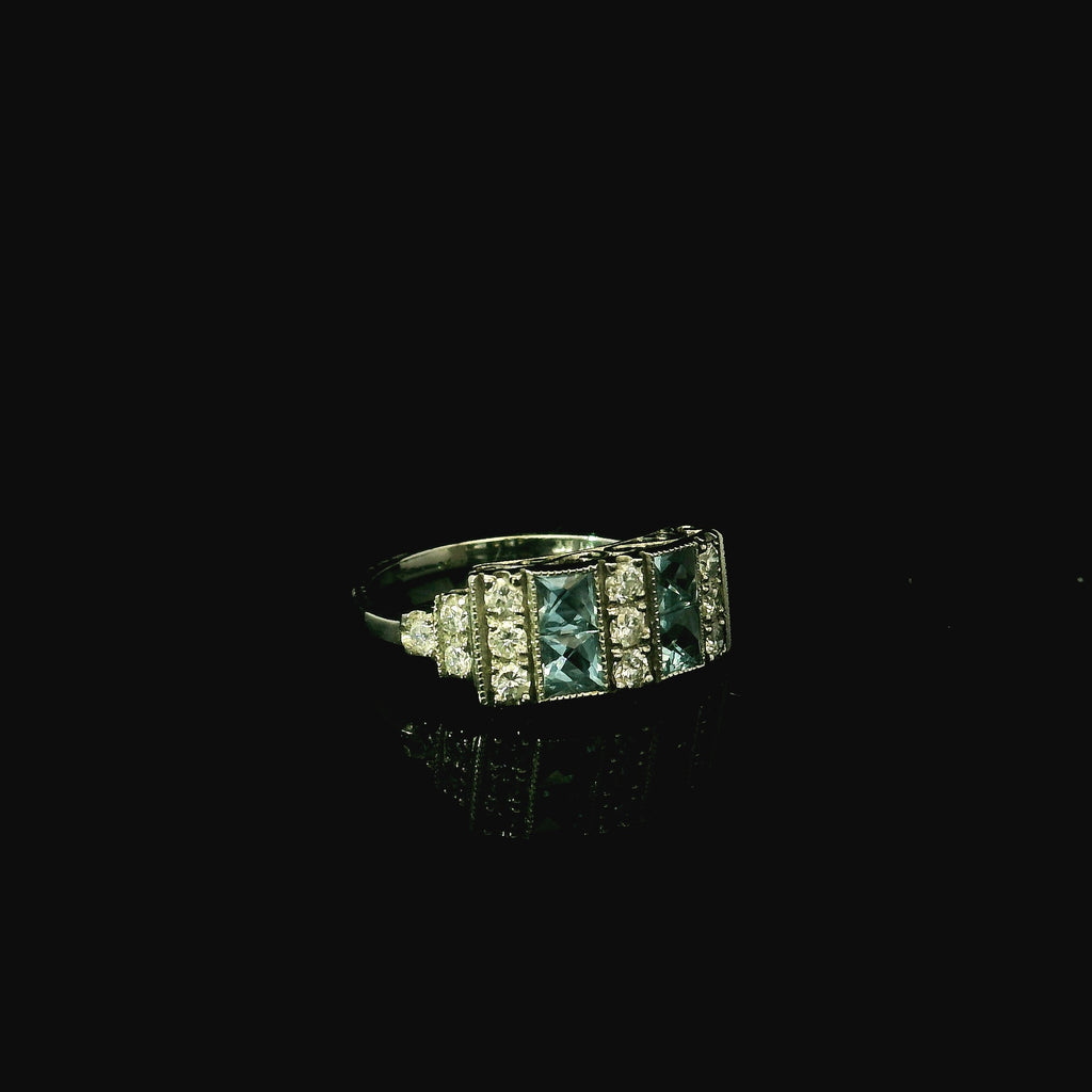 platinum ring for women. costume jewellery. statement ring for women