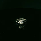 diamond ring for women. platinum engagement ring. subtle jewellery 