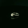twisted mount platinum diamond ring. diamond ring for women. twisted mount jewellery